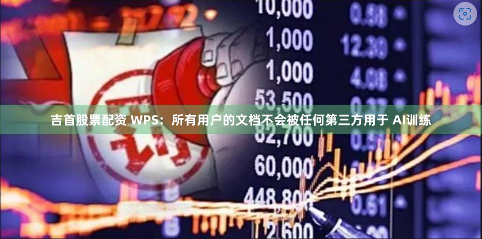 吉首股票配资 WPS：所有用户的文档不会被任何第三方用于 AI训练